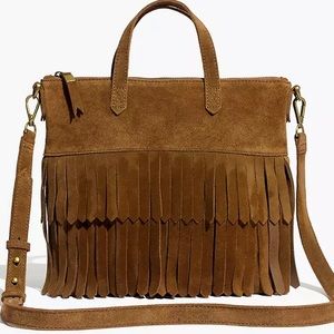 The Transport Crossbody: Suede Fringe Edition